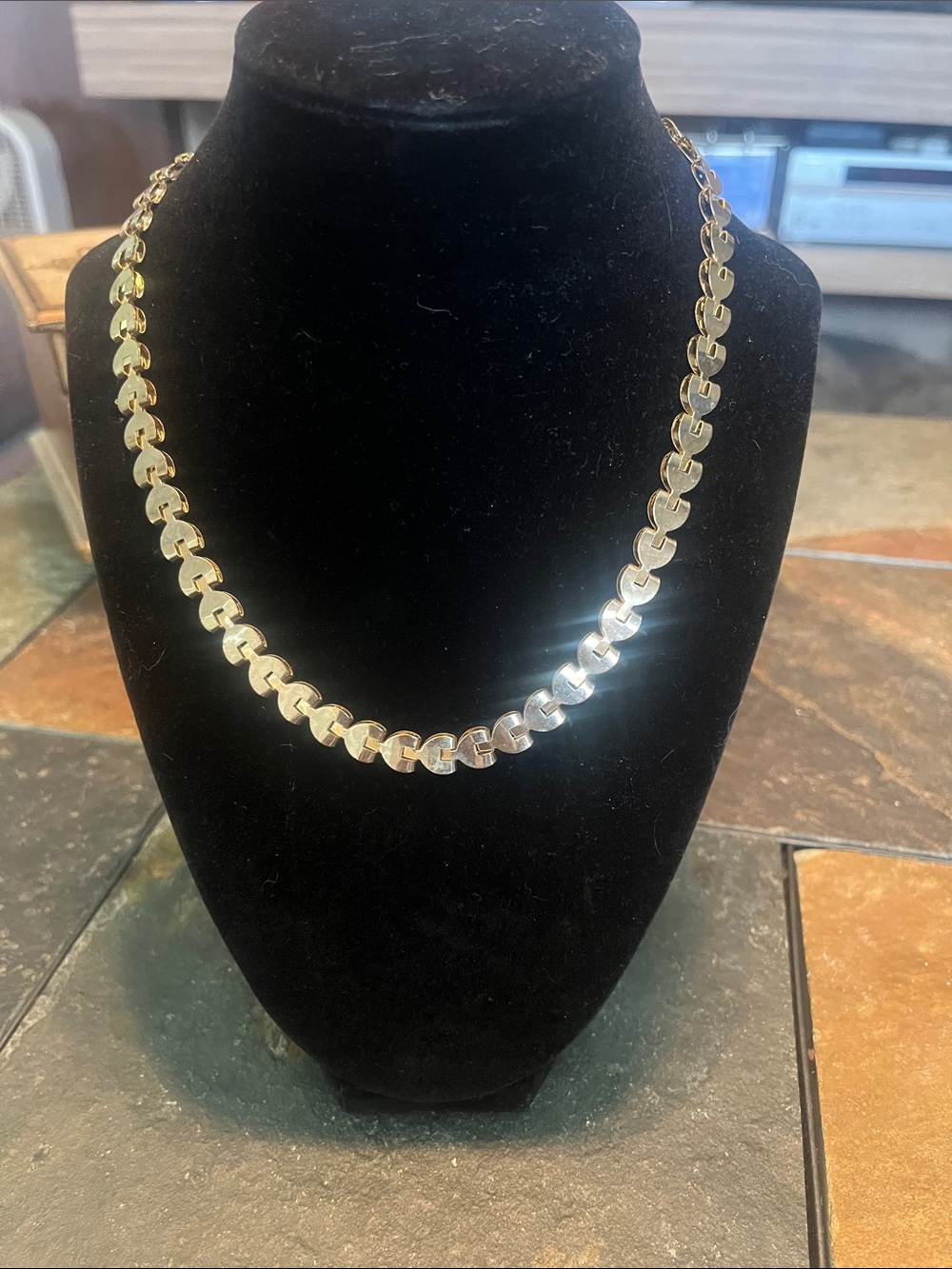 Vintage 18 1/2” Gold-Tone Link Women's Necklace